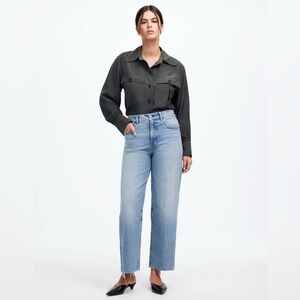Madewell The Perfect Vintage Curvy Wide-Leg Crop Jean